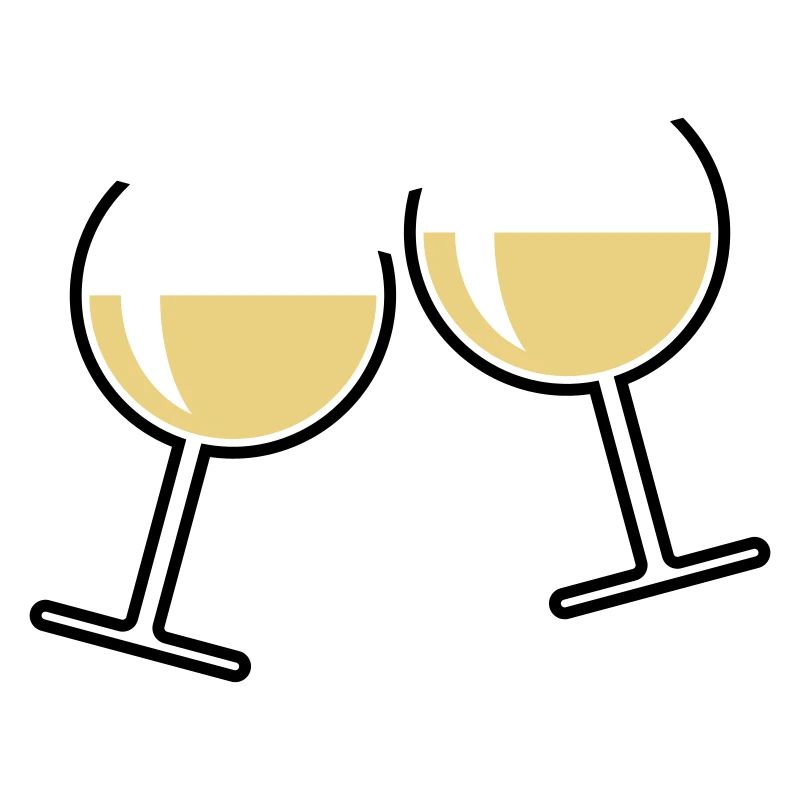 2 verres à vin blanc (vin blanc / vin / rond ouvert 2C)