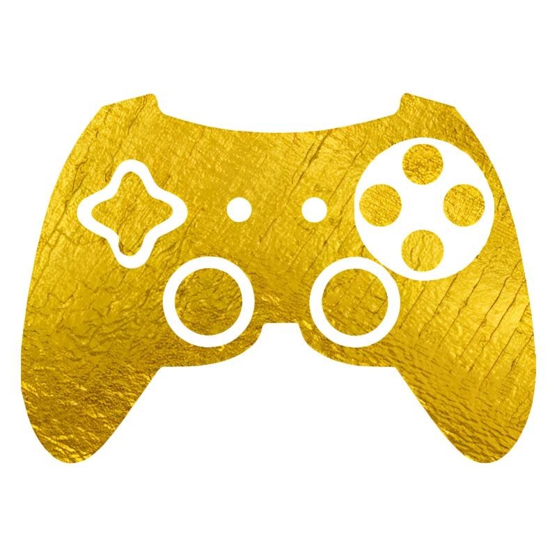 Manette de jeu dorée