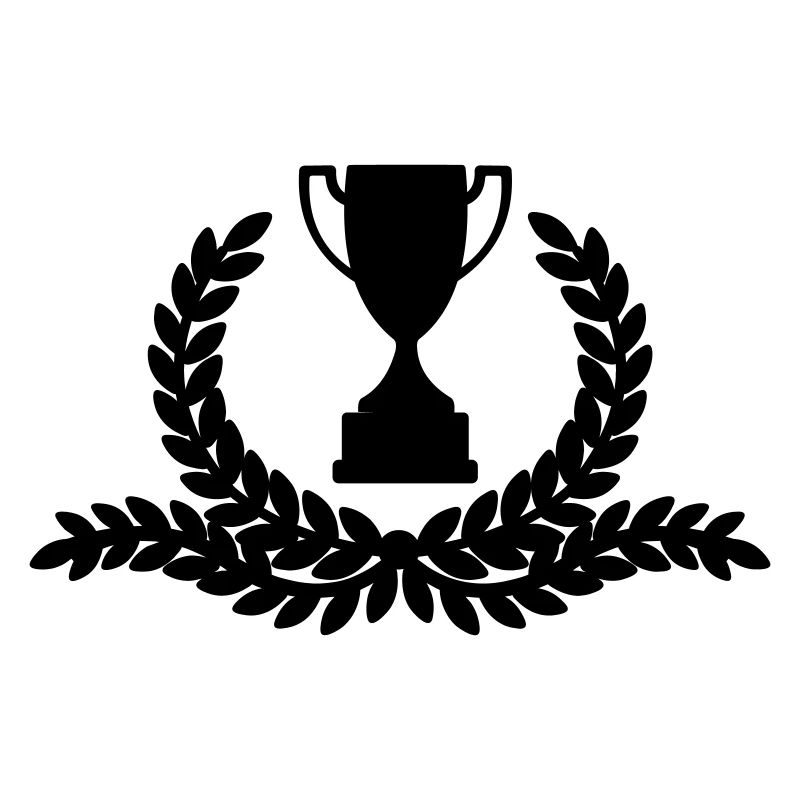 Couronne de laurier avec de longues ramifications de branches