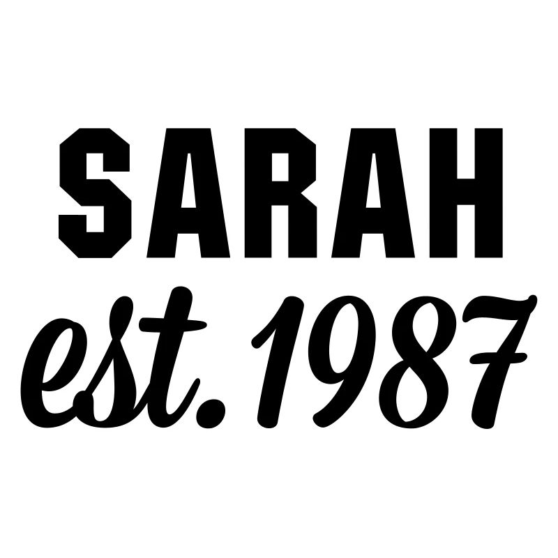 Sarah est 1987