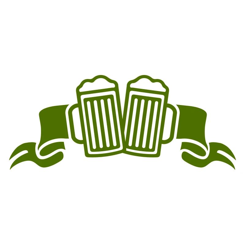 Zwei Biergläser Stoß