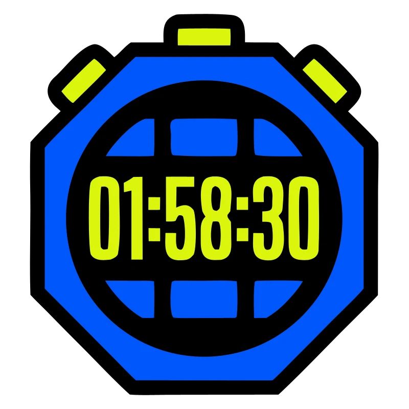 Stoppuhr Bestzeit Halbmarathon