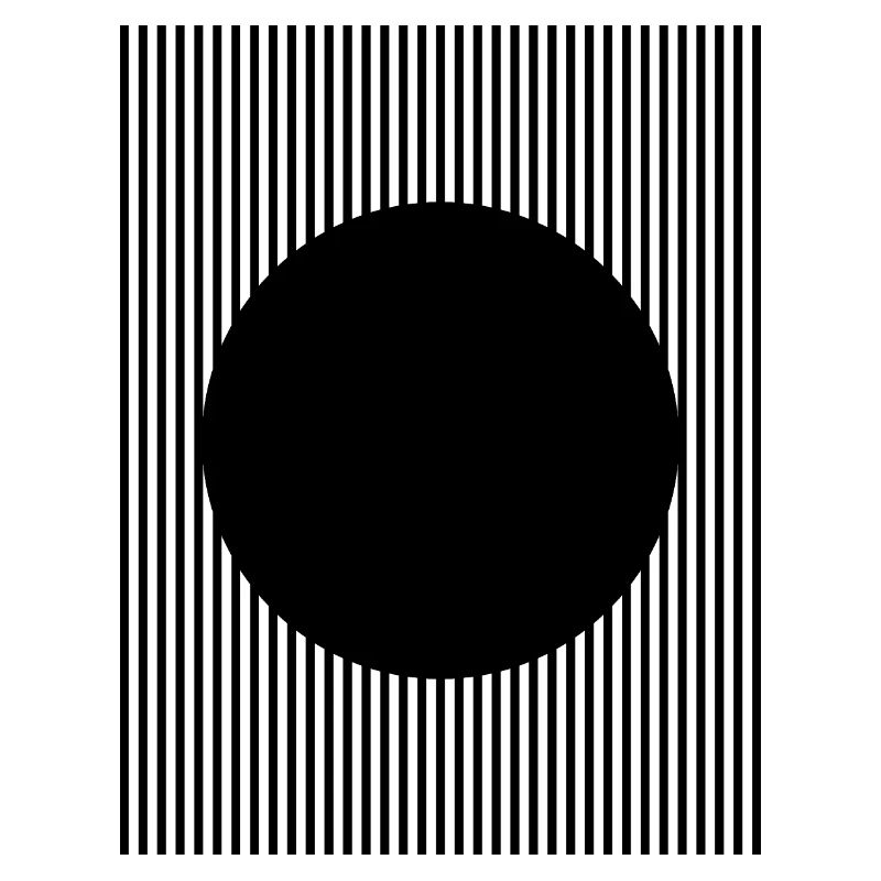 Black circle shape design