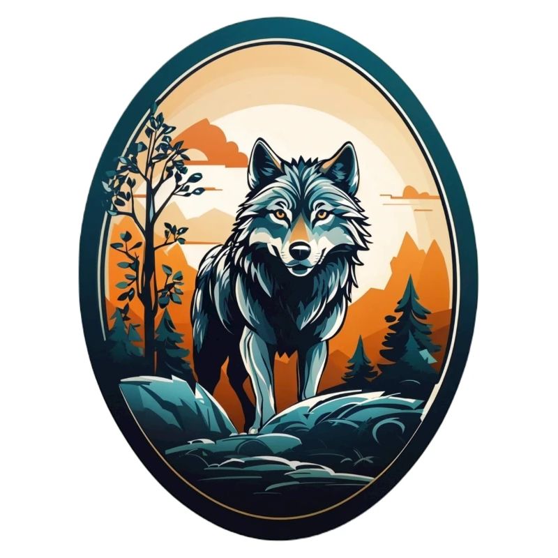 Forest dweller wolf