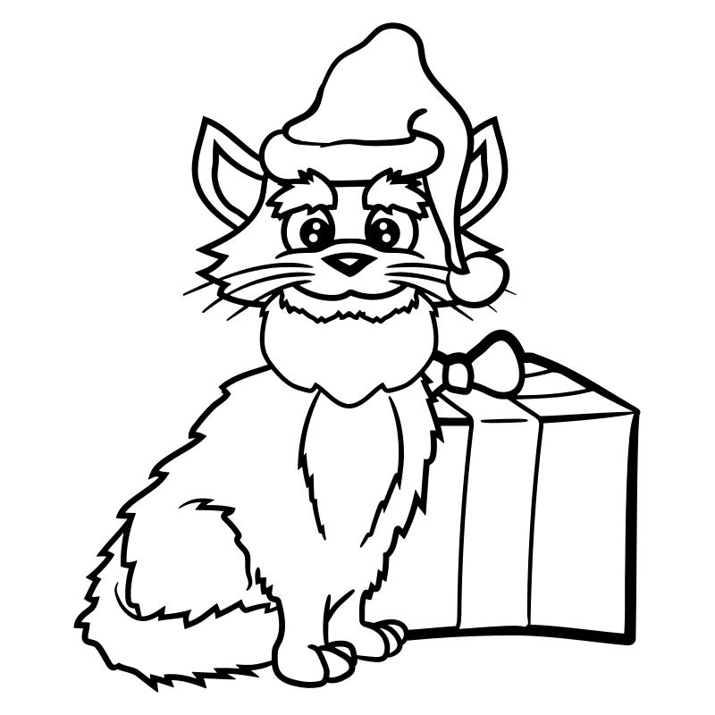 Weihnachtsmann Katze Winter Weihnachten Geschenk