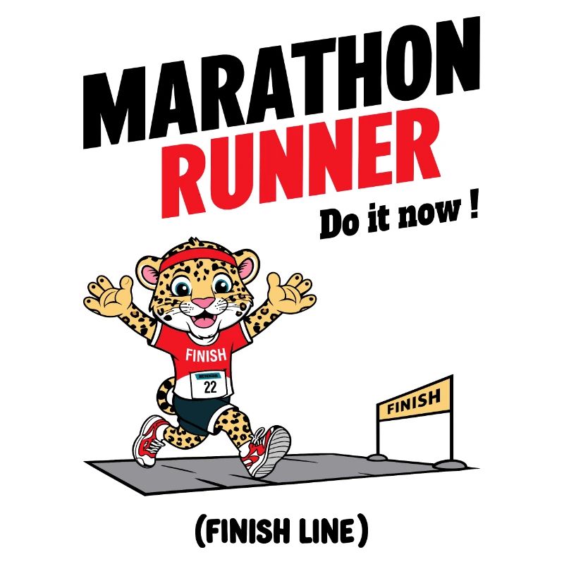Leopard Marathon Läufer