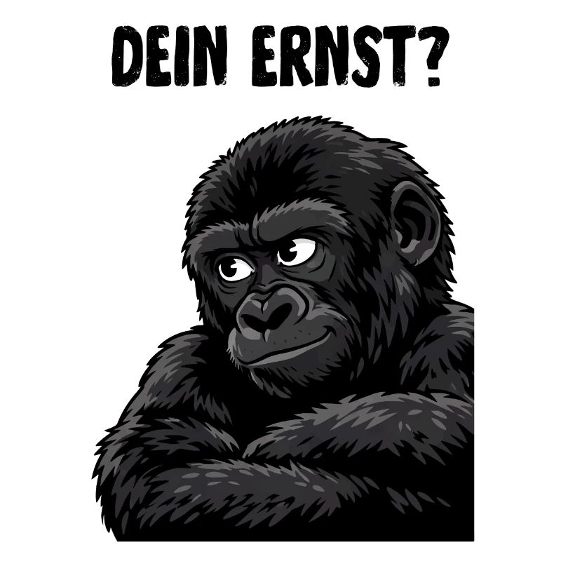 Affe mit skeptischem Blick - dein ernst?