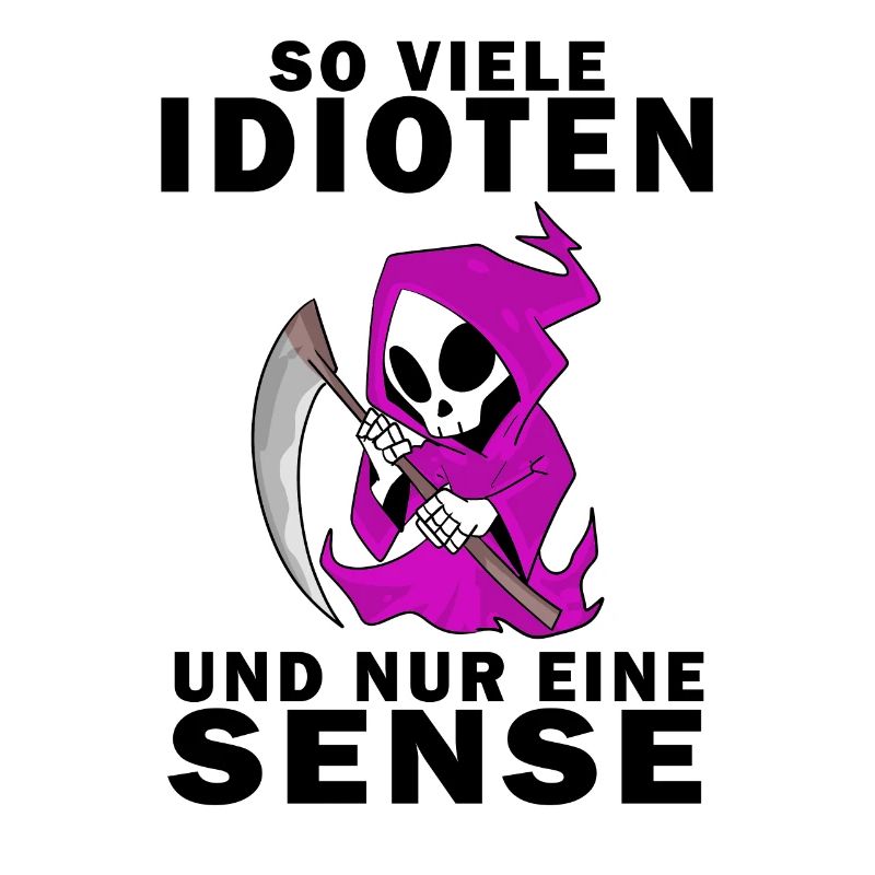 Sensenmann Damen Sarkastisch Provokation