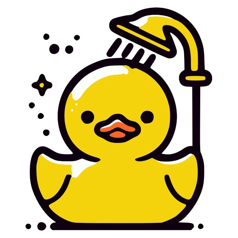 Squeaky Duck Douche de canard jaune