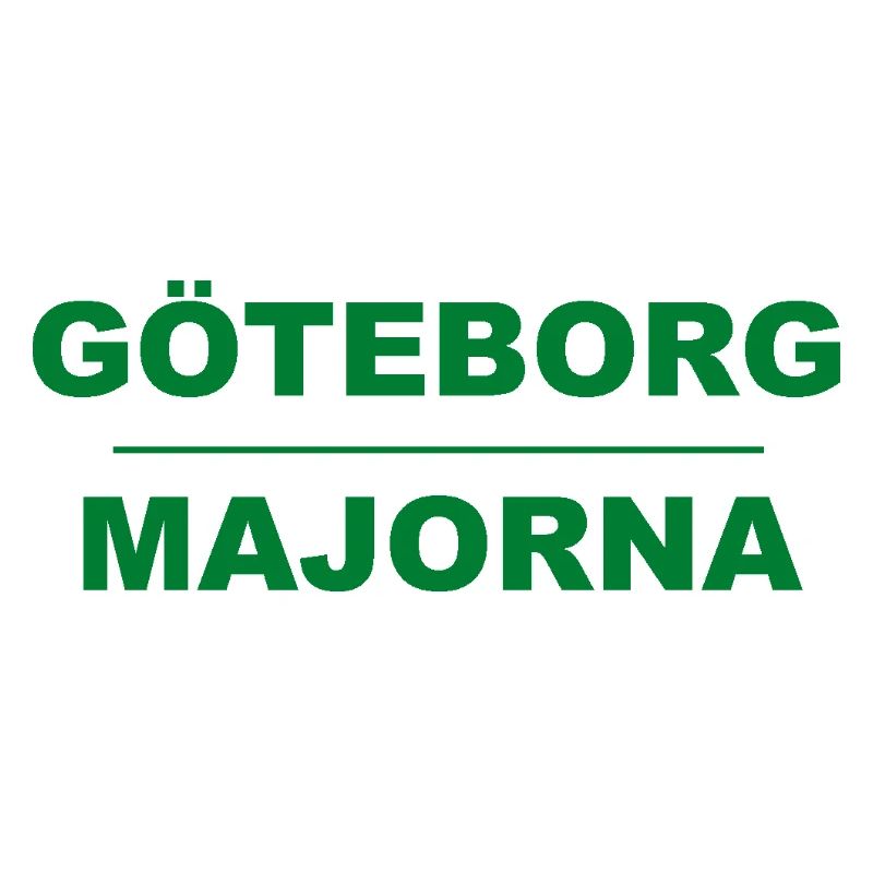 Göteborg Majorna – Design vert-noir