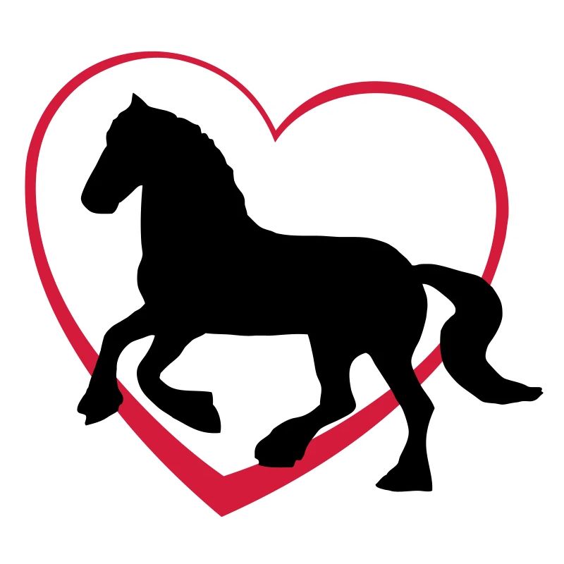 Pferd mit Herz