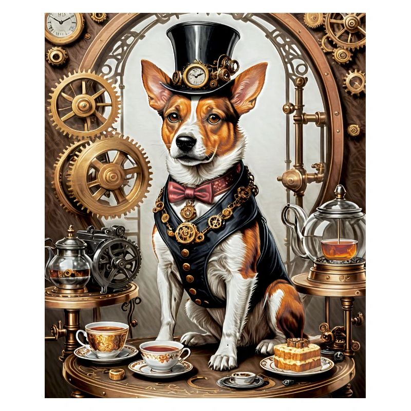 Steampunk Corgi Aristocrat Steampunk Corgi