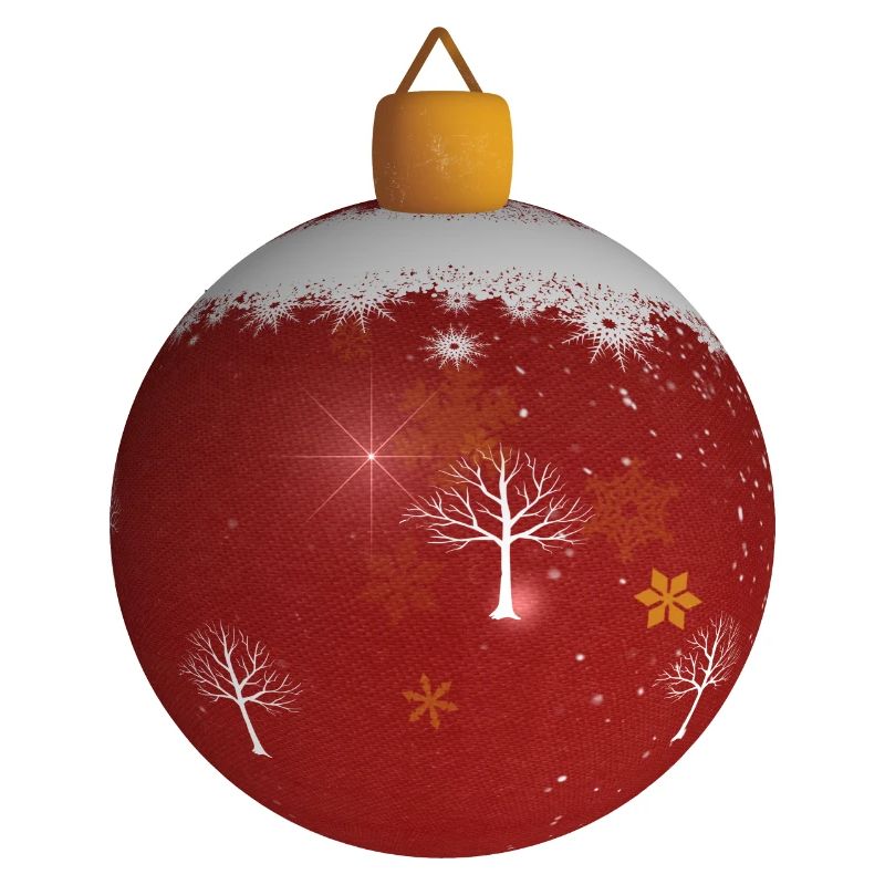 boule de noël rouge