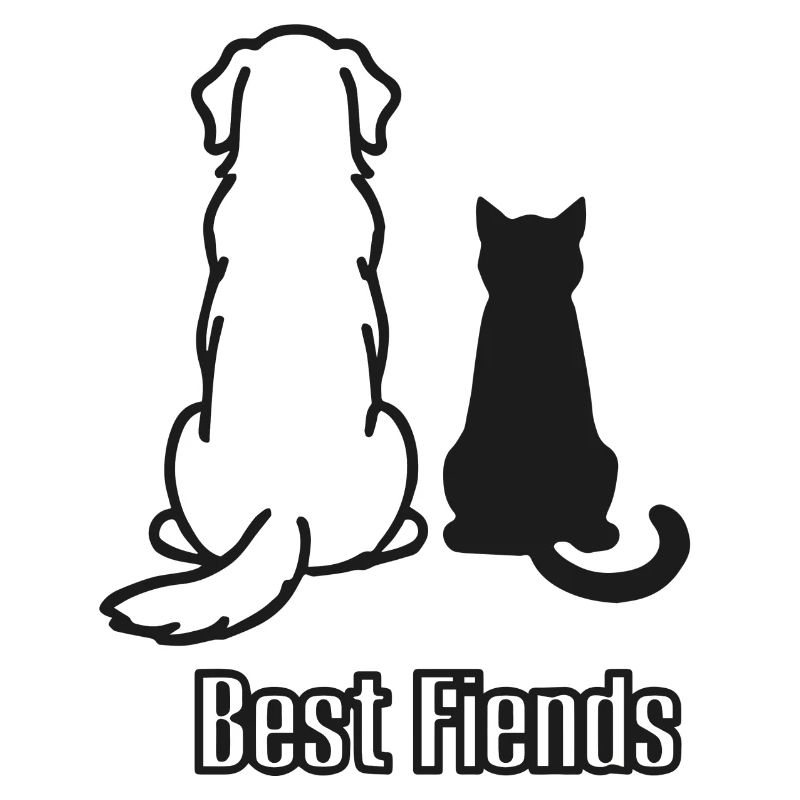 Hund & Katze - "Best Fiends" Design