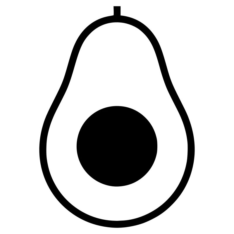 Avocado Hälfte Kern Icon