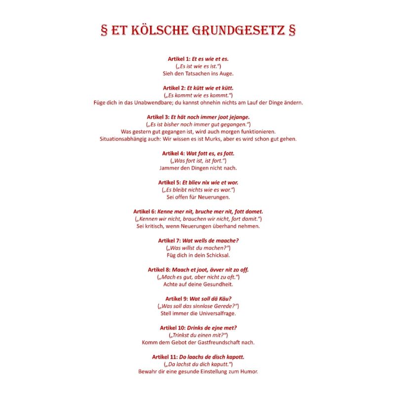 Et Kölsche Basic Law - Et Kölsche Basic Law