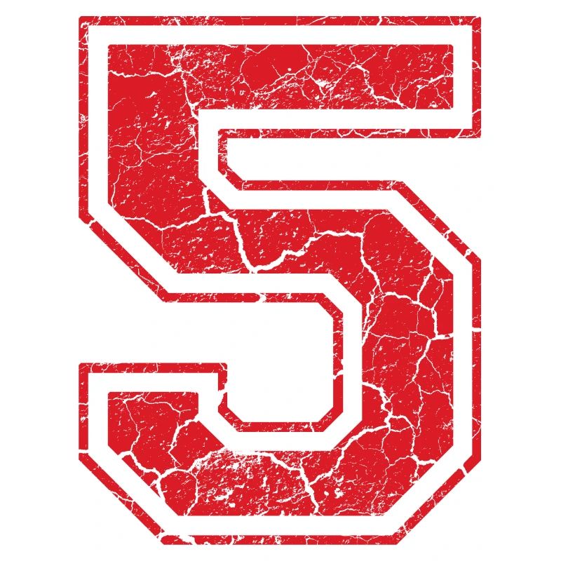 5 five fuenf red rot (de)