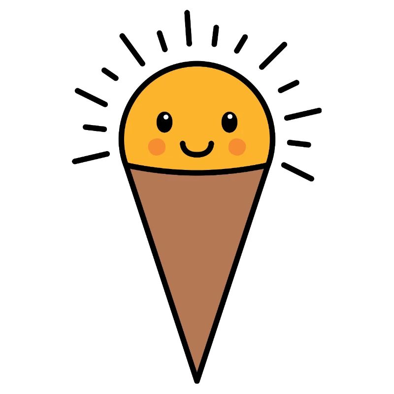 Kawaii Vanille Eis