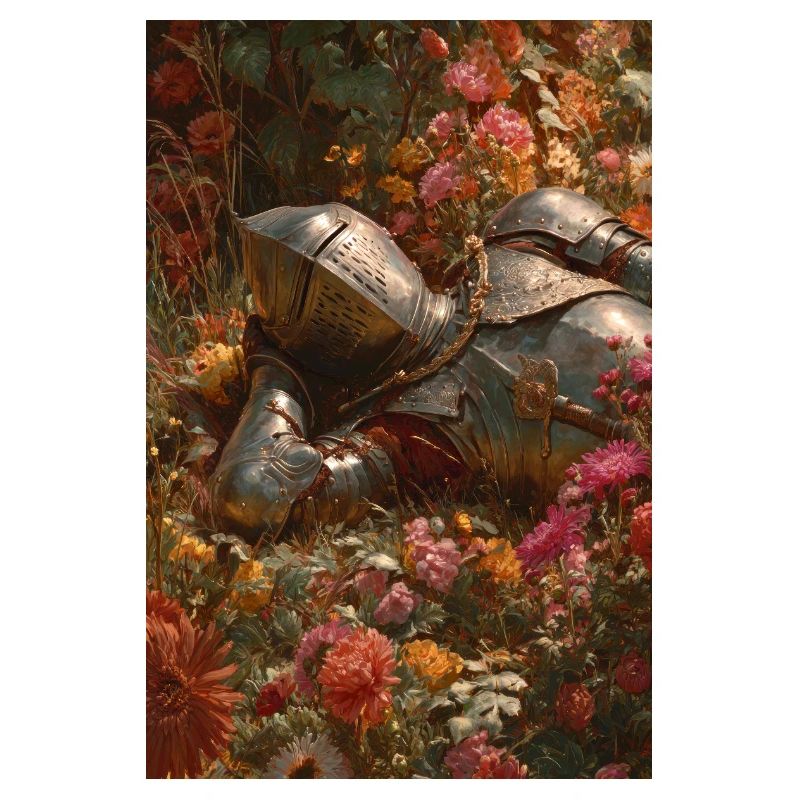 Chevalier fleuri en fleurs