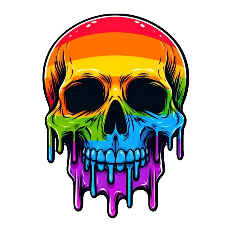 Melthing Regenbogen Schädel
