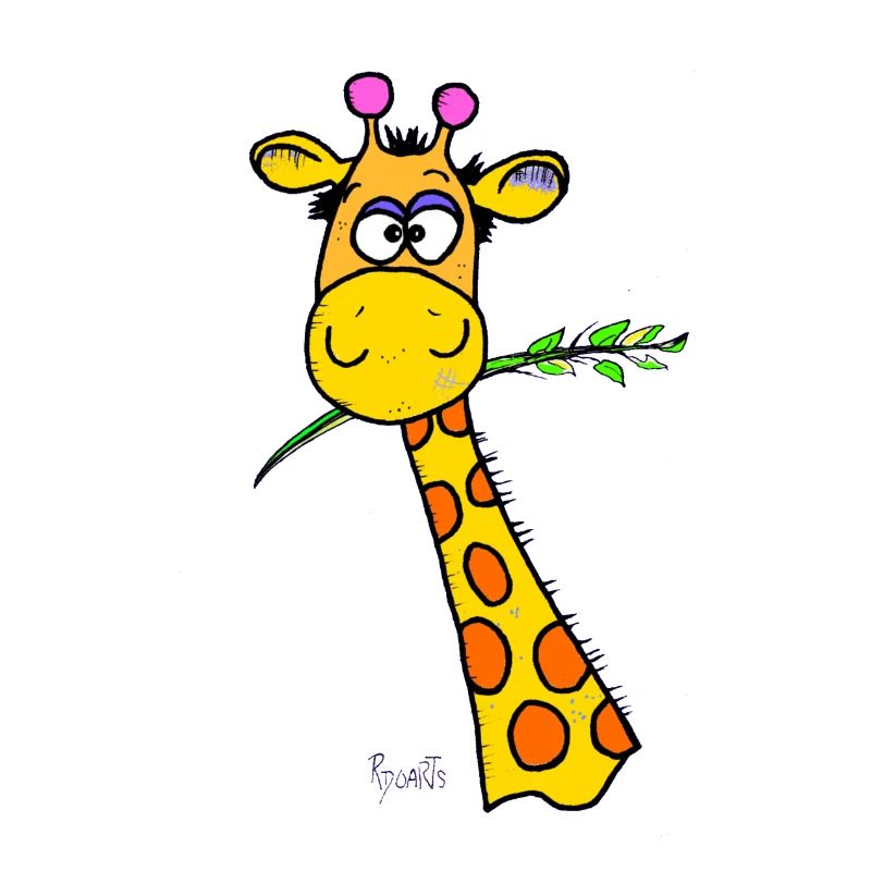 Süße Giraffe