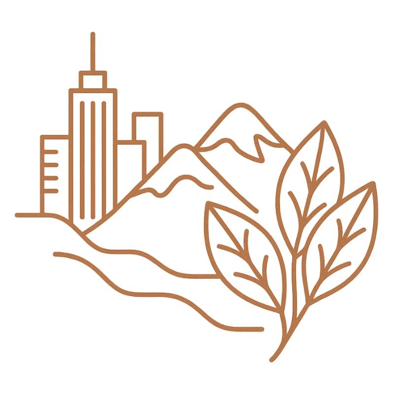Stadtwald Skyline Illustration