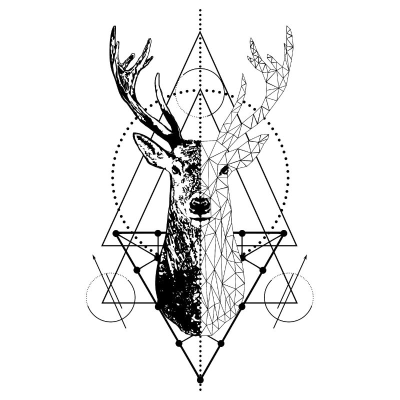 Geometric stag