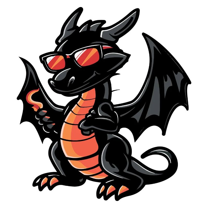 Drache Comic Cool