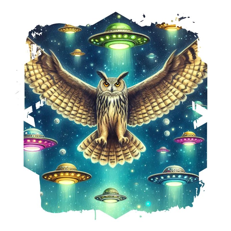 Mystische Eule UFO-Begegnung