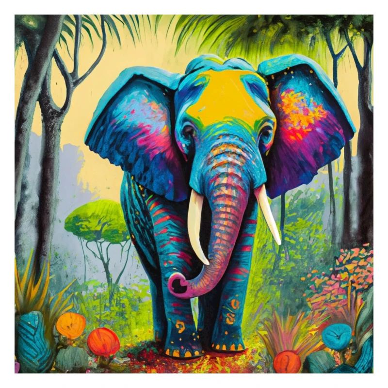 Elefant im Dschungel