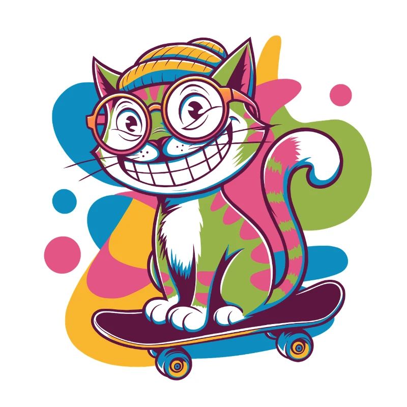 Funky Skater Cat