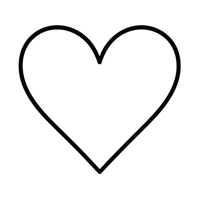 Basic heart black