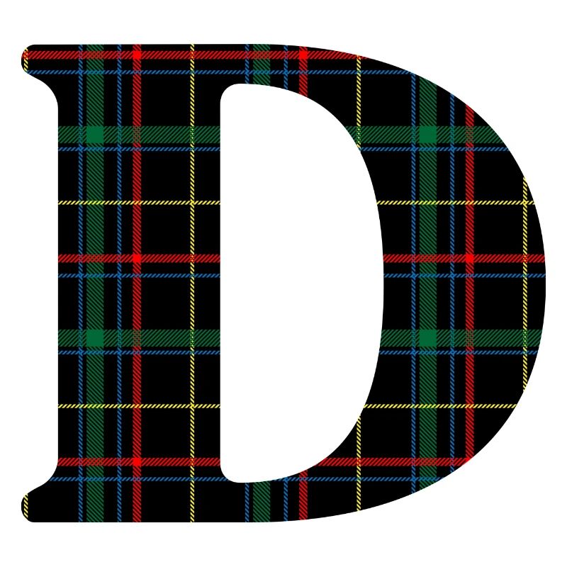 Monogramme d tartan écossais