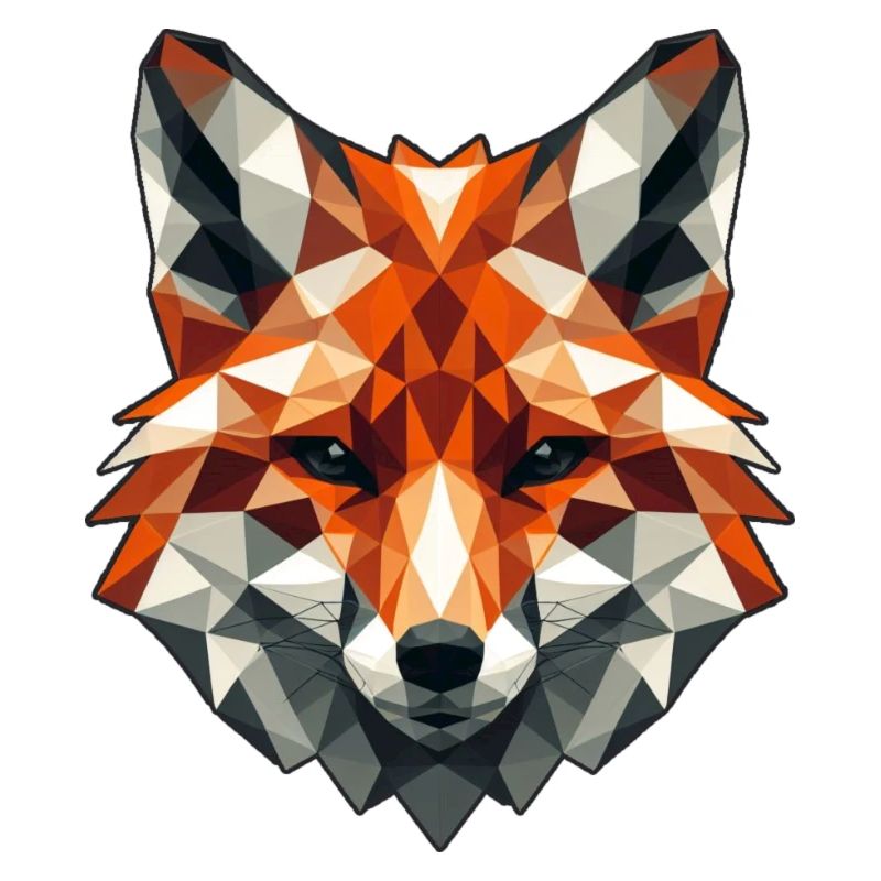 Fuchs Motiv in Polygon Design