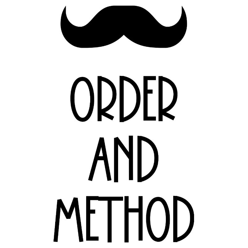 Order and method Poirot mustache