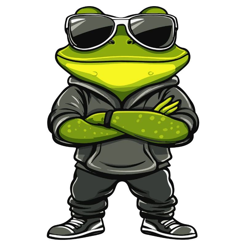 Frosch Comic Cool