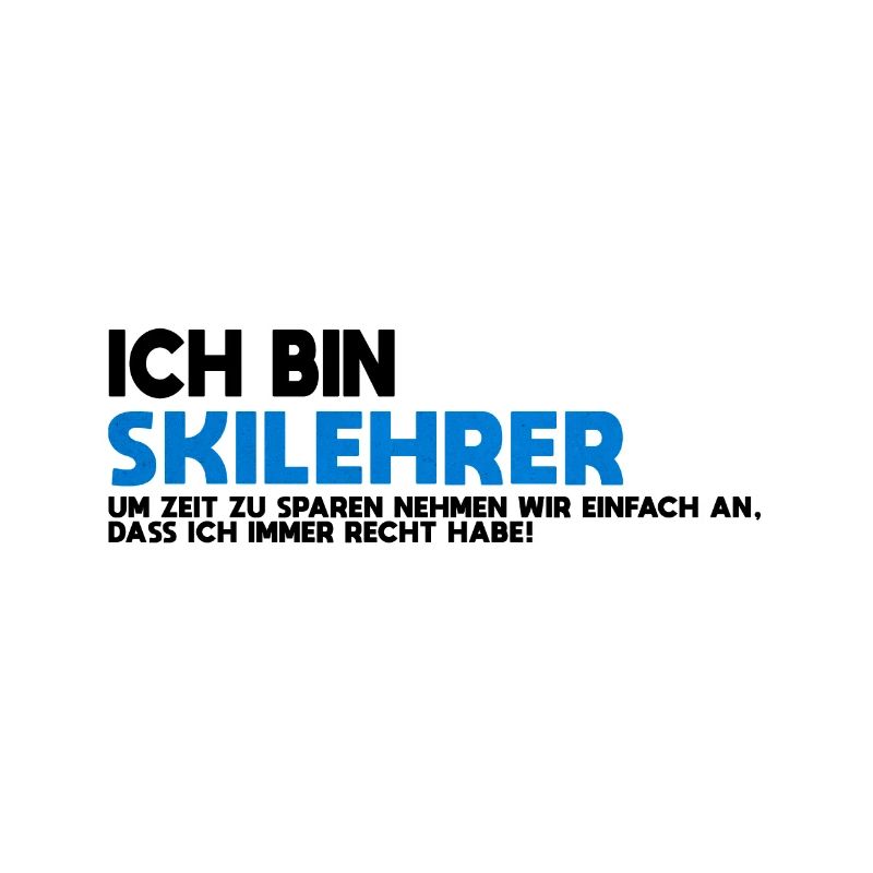 Skilehrer Blau Textur