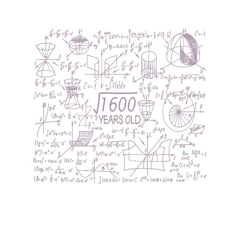 40th birthday for math teachers and math nerds