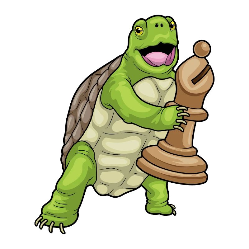 Turtle Chess Piece Bishop Chess