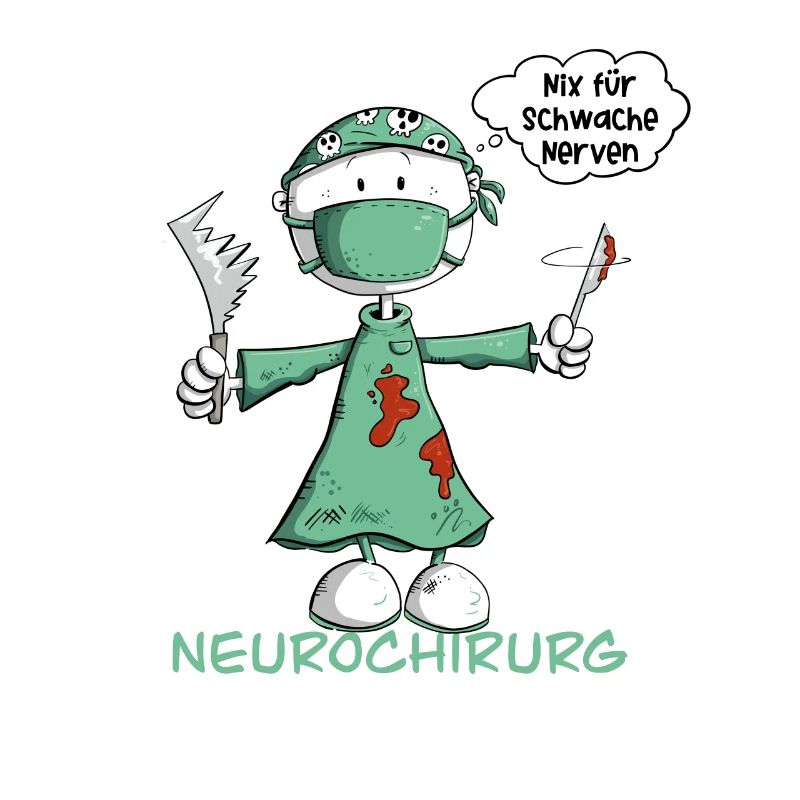 Neurochirurg Spruch Chirurg Strichmännchen Cartoon