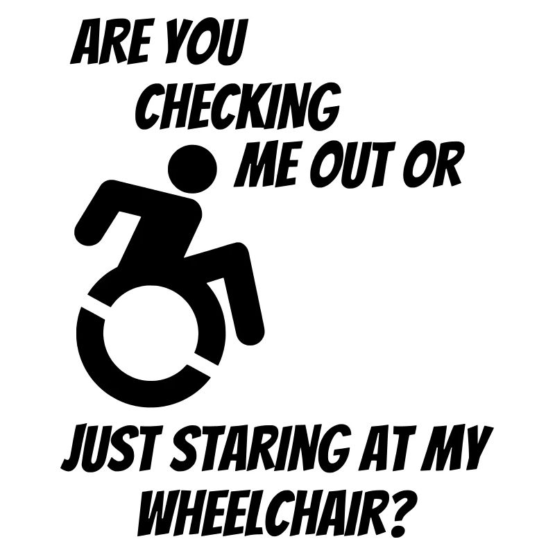 Werden Sie mich oder meinen Rollstuhl überprüfen? #