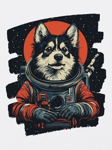 Astronaute husky