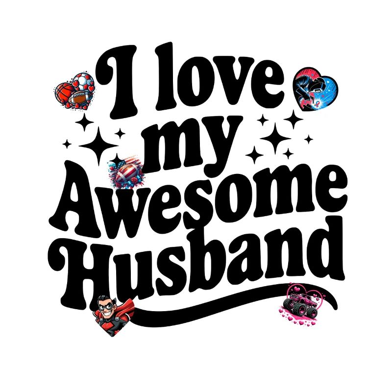 Awesome Husband Gift – Liebe trifft Sport & Superhe