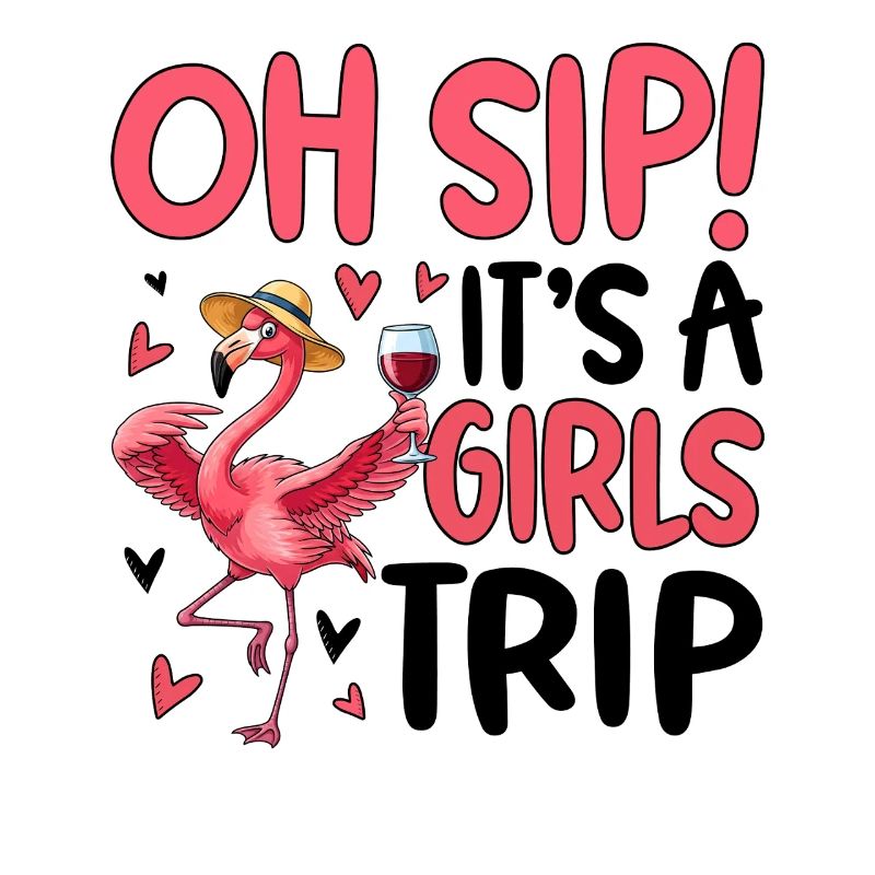 Pinke Flamingo Trink Spaß Design