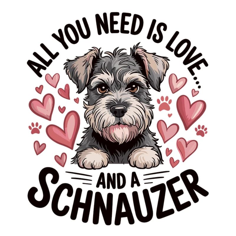 Mignon chien schnauzer