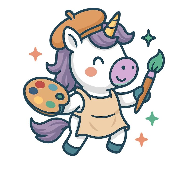 Creative Unicorn Painter, Art and Colors