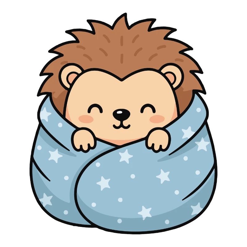 Star-hedgehog cuddle