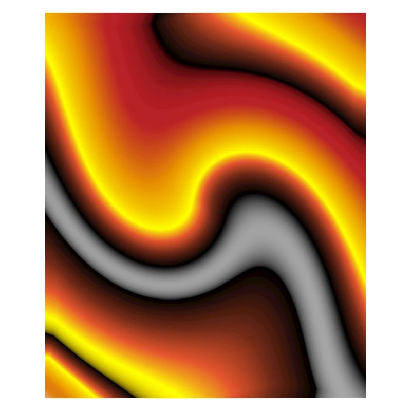Jeu de couleurs de la vague de lave