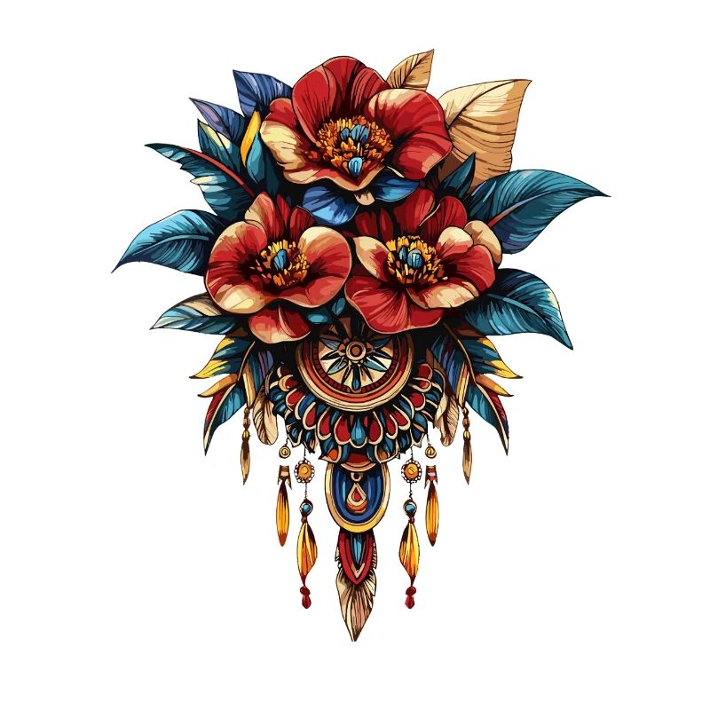 Blüten Dreamcatcher Ornament
