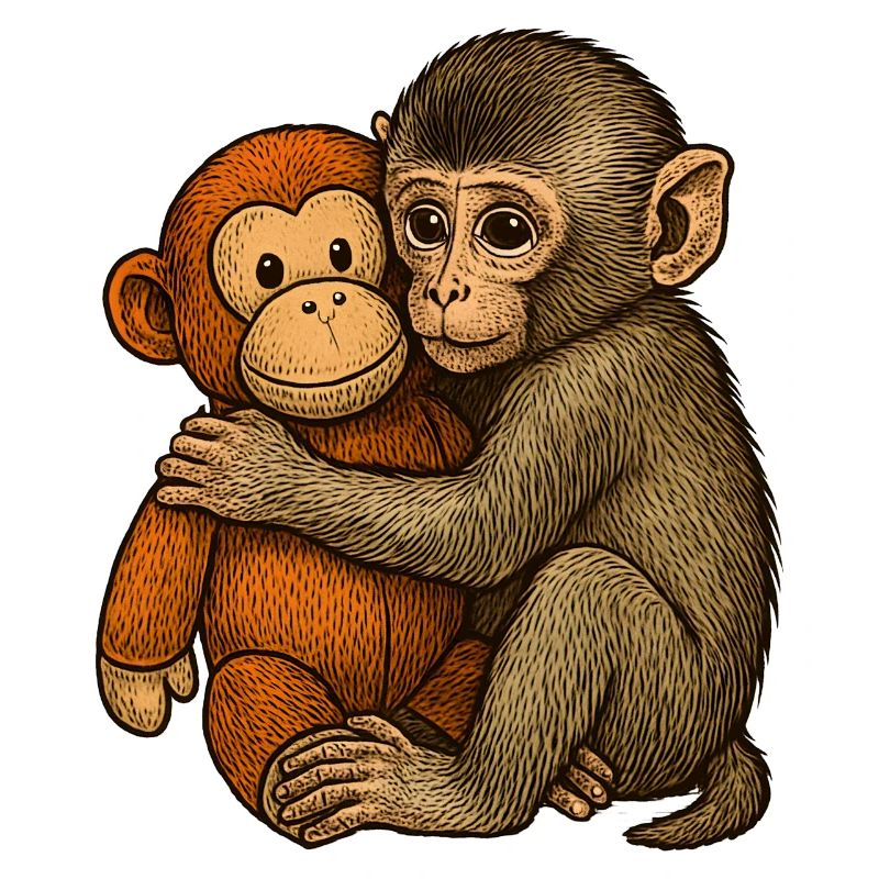 Monkey Hug Friendship